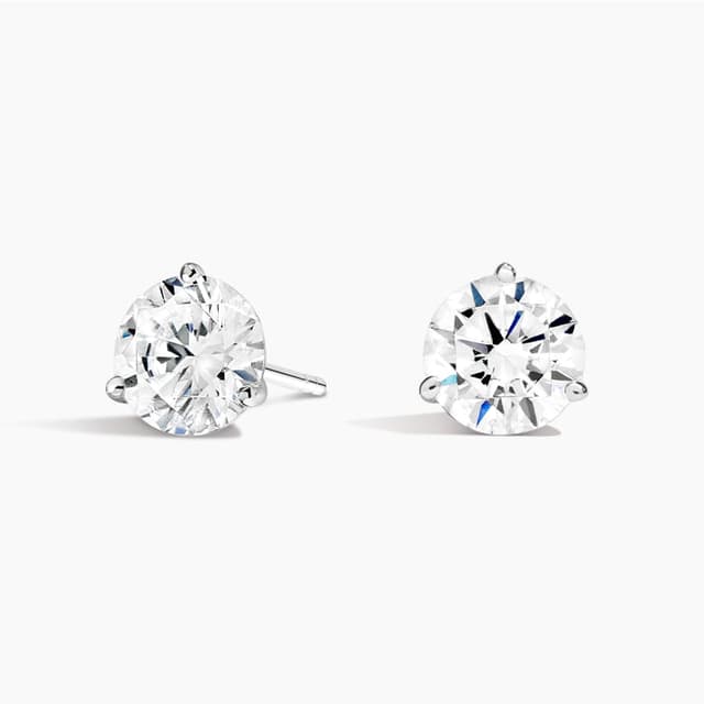 Libra Diamond|鉑金馬天尼鑲培育鑽石耳環 2 克拉