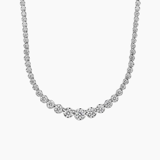 Libra Diamond|18K 白金 Melrose 培育鑽石項鏈 6.65 克拉