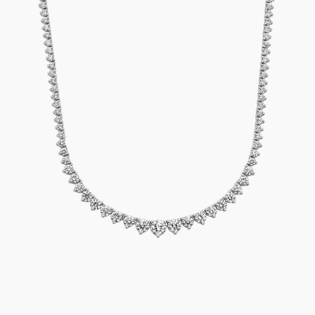 Libra Diamond|18K 白金三爪鑲培育鑽石項鏈 5.02 克拉