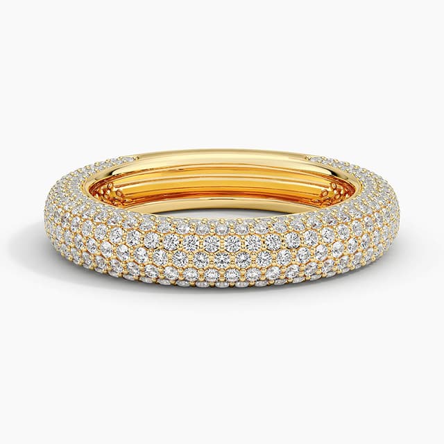 Libra Diamond|14K 黃金微鑲培育鑽石戒指 1.57 克拉